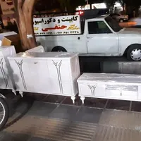 کمد جاکفشی و کنسول و میز آرایش طوسی آبشاری حنفی|جاکفشی، کمد، دراور|قم, نیروگاه|دیوار