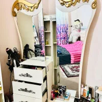 میز آرایشی با آینه طرح سلطنتی|مبلمان خانگی و میز عسلی|شوشتر, |دیوار