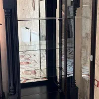 بوفه سه طبقه ی چوبی اینه دار  مدل هخامنش