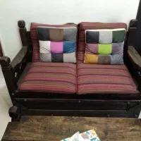 مبل نیم ست چهار نفره طرح آنتیک قدیمی با جلو مبلی