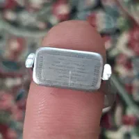 انگشتره نقره خط