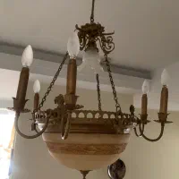 لوستر آنتیک برنزی فرانسه|لوستر و چراغ آویز|تهران, زعفرانیه|دیوار