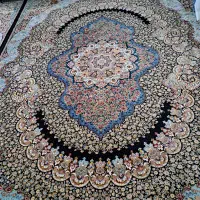 دوجفت فرش ۹متری محیاسرمه ای ۷۰۰شانه شامل ۱۰رنگ