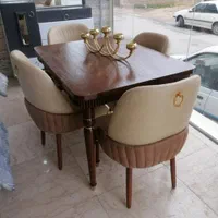 میز نهار خوری 4نفره|میز و صندلی غذاخوری|بجنورد, |دیوار