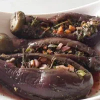 «ترشی خونگی لوبیا سبز ، لیته ، بادمجان شکم پُر»