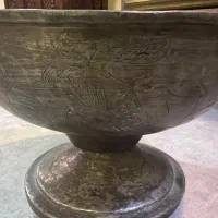 ظرف میوه خوری مسی خیلی عتیقه بامهر|کلکسیون اشیاء عتیقه|کیش, |دیوار