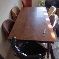 میزغذا خوری فروشی ۶ نفره|میز و صندلی غذاخوری|هشتگرد, شهرک گلها|دیوار