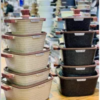 سرویس قابلمه گرانیتی زیو مدلZCS-8560ظرفیت ۱۰ پارچه