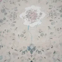 فرش آنتیک در حد گلدار کرم واقعا آنتیک