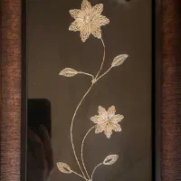 تابلو گل نقره