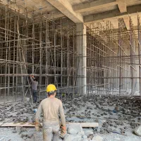 نصب داریست و پیچ ورولپلاک و چادر