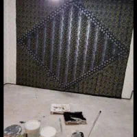 نقاشی ساختمان طرح کاغذ دیواری|خدمات پیشه و مهارت|عجب شیر, |دیوار