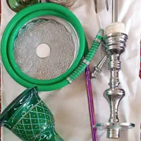 قلیان برنجی با کیف محافظه دار