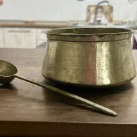 کلکسیون دیگ و ملاقه مسی دست ساز