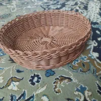 ‌سبد دست باف حصیری
