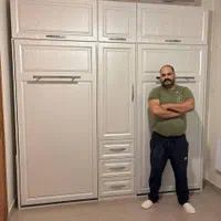 تخت کمجا کمددیواری مدلMDFپاکچوب تخت تاشودیواری|تخت و سرویس خواب|تهران, جنت‌آباد جنوبی|دیوار