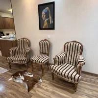 مبلمان ۷ نفره + ۲ عدد میزبان