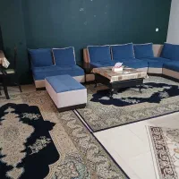 مبل ال ۷ نفره با پاف و میز جلومبلی