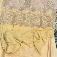 ۳ عدد پارچه گیپور حریر ساتن