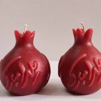 شمع های دست ساز یلدا و شمع گل رز