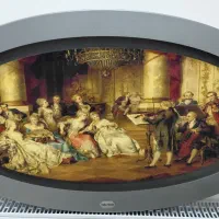 تابلو مخمل با باکس چوبی