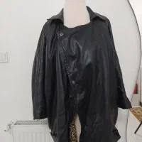 کت چرم استر پلنگی در حد نو