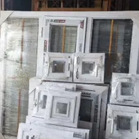 درب پنجره کد۷ اهنی پی وی سی دوجداره pvc انباری|مصالح و تجهیزات ساختمان|کرج, کمال‌شهر|دیوار
