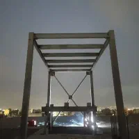 آهن کشی آسانسور ریل و درب آسانسور جوشکاری اسکلت