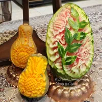 هندوانه و کدو آرایی شب یلدا