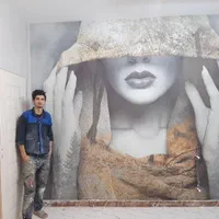 نصب کاغذ دیواری و پوستر سه بعدی|خدمات پیشه و مهارت|پاکدشت, پاکدشت (مامازند)|دیوار