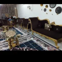 مبل ۱۰نفره در حد نو تمیز با میز ناهار خوری