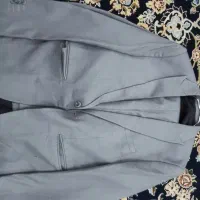 کت و شلوار مشکی و طوسی