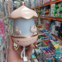 چراغ خواب خرگوشی چرخشی شارژی