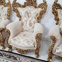 مبلمان سلطنتی ۹نفره|مبلمان خانگی و میز عسلی|اراک, |دیوار