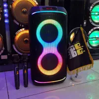 اسپیکر شارژی طرح JBL باند دو میکروفن بیسیم آکبند|سیستم صوتی خانگی|مشهد, سراب|دیوار