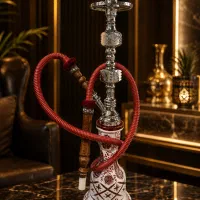 قلیان برنجی خاص و نفیس طرح سنتی مناسب کلکسیون