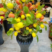 شاخه لیمو و خرمالو مصنوعی