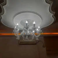 ریسه متری انبه ای نو لامپ لوستر نچرال|ریسه و چراغ تزئینی|مشکیندشت, |دیوار