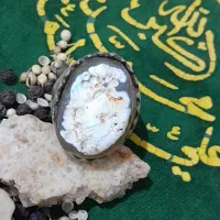 انگشتر سلطانی بیابانی بسیار قوی و عقیق یمن مهره