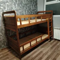 تخت خواب  دو طبقه چوبی