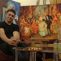 آموزش طراحی نقاشی رنگ‌ روغن.سیاه قلم پتینه کاری