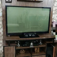 مبل استیل ۱۱نفره ومیز تلویزیون