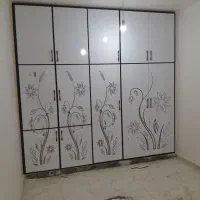 ساخت کمددیواری ام دی اف|کتابخانه، شلف، قفسه‌های دیواری|اهواز, معین زاده|دیوار