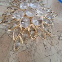 لوستر دوشاخه طلایی