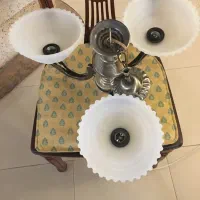 لوستر سه شاخه حبابدار