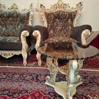مبلمان سلطنتی ۱۰نفره با ۲تا جلومبلی و۲تاعسلی|مبلمان خانگی و میز عسلی|تهران, آبشار|دیوار