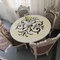 میز غذاخوری بدون شیشه