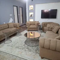 کاناپه ۸ نفره،دوعدد۳ نفره و دو عدد تک نفره کنارمبل|مبلمان خانگی و میز عسلی|اهواز, فرهنگ شهر|دیوار