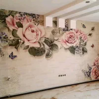 نصب کاغذدیواری،پوستر،نقاشی ساختمان|خدمات پیشه و مهارت|گلبهار, شهر جدید گلبهار|دیوار