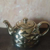 قوری سرامیک طلایی